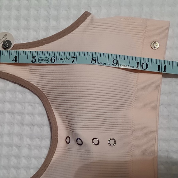 Lucky Brand Ribbed Seamless Comfort Bra Size Large Cream/Tan - Picture 15 of 15